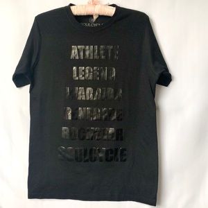 SoulCycle Athlete Mantra Logo black t-shirt